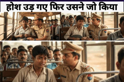 बस में एक गरीब लड़का रो रहा था, जब पुलिसवाले ने वजह पूछी तो उसके होश उड़ गए—फिर जो हुआ, उसने सबको