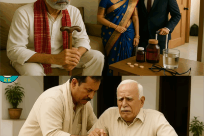 रिटायरमेंट के बाद बीमार बूढ़े पिता को बेटे-बहू ने अकेला छोड़ा… फिर जो हुआ, पूरा गांव रो पड़ा