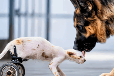 Engelli kedi artık yaşamaktan vazgeçmek üzereydi, ta ki bu köpek kimsenin beklemediği bir şey…