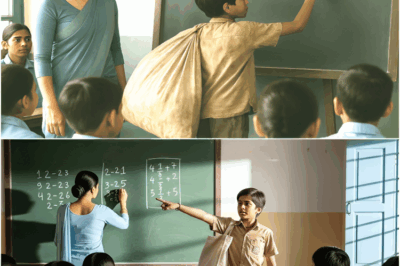 कूड़ा बीनने वाला बच्चा बोर्ड पर पहुँचा—मैडम, आप गलत गणित बता रही हैं… अगले ही पल पूरी क्लास दंग होगई