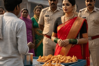 पत्नी IAS बनकर लौटी तो पति बस स्टॉप पर समोसे तल रहा था। फिर जो हुआ