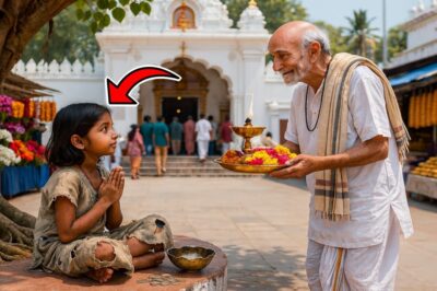 जब मंदिर के पुजारी ने 8 साल की भटकी हुई बच्ची को बचाया: इंसानियत की अद्भुत कहानी!