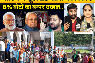 8% वोटिंग बढ़ी, बिहार में किसकी हुई ऐतिहासिक जीत? जानिए पहले चरण का सबसे बड़ा धमाका!