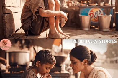 ढाबे वाली रोज़ इस भूखे लड़के को खाना देती थी — लेकिन जब एक करोड़पति ने उसे देखा, तो सब कुछ बदल गया