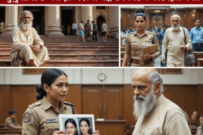 कोर्ट की सीढ़ियों पर बैठा ये बुजुर्ग… IPS जैसे ही अंदर ले गई, 5 मिनट में कोर्ट हिल गया!