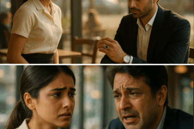 वेट्रेस ने अमीर आदमी की उंगली में नीली अंगूठी देखी… पहचानते ही वो काँप उठी और अगले पल जो हुआ…