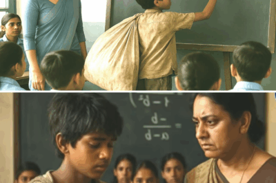 कूड़ा बीनने वाला बच्चा बोर्ड पर पहुँचा—मैडम, आप गलत गणित बता रही हैं… अगले ही पल पूरी क्लास दंग होगई