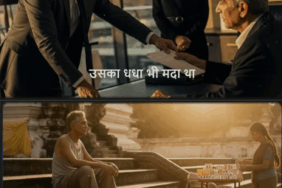 बेघर बने अरबपति को सबने दुत्कारा, सिर्फ एक लॉटरी बेचने वाली लड़की ने उसे अपनी रोटी खिलाई।