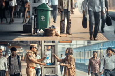 रेलवे स्टेशन पर भिखारी की इंग्लिश सुनकर पुलिसकर्मी हैरान रह गया , भिखारी ने बताया सच ….