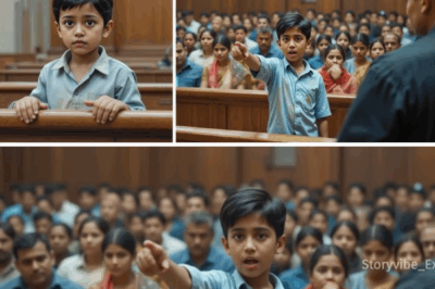 छोटा सा बच्चा कोर्ट में चुप खड़ा था.. जैसे ही उंगली उठाई पूरा कोर्ट हिल गया – फिर जो हुआ