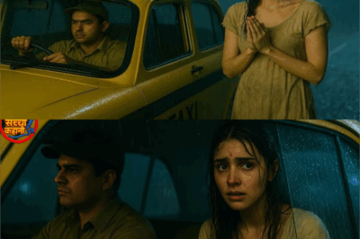 “बारिश में भीगती विधवा लड़की ने थोड़ी सी मदद मांगी थी… टैक्सी ड्राइवर ने जो किया, इंसानियत हिल गई!”