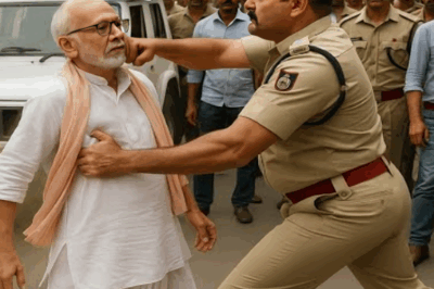 दरोगा ने बुज़ुर्ग को मारा थप्पड़… नहीं जानता था — वो एसपी का पिता है, फिर जो हुआ…
