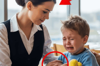 Garson çocuğu teselli ediyor – kısa bir süre sonra çocuğun Arap milyarder babası geliyor.