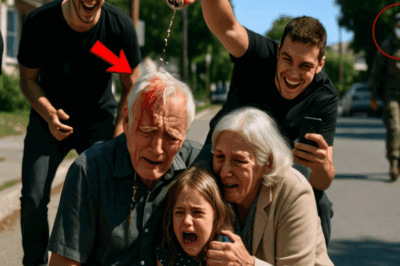 Gençler, oğulları üniformalı olarak ortaya çıkana kadar yaşlı bir çiftin üzerine güldüler ve kola döktüler