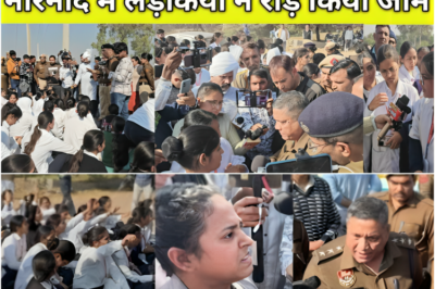 ऊपर गंदी वीडियो दिखाता है, नारनौंद में लड़कियों ने रोड़ किया जाम, DSP और लड़कियों में बहस,गांव राजथल