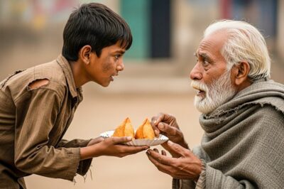 “मुझे भूख नहीं है!” अनाथ बच्चे ने भिखारी को खाना दिया, वो निकला ‘छिपा’ हुआ अरबपति!