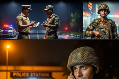 पुलिस ने सैनिक का फ़ोन छीन लिया अगले दिन पूरे ज़िले में हड़कंप मच गया ।