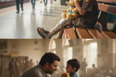 पिता ने अपने अपाहिज बेटे को बस स्टॉप पर अकेला छोड़ दिया — आगे जो हुआ, वह आपको रुला देगा।