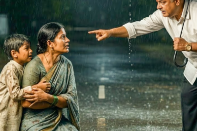 तूफ़ानी रात में विधवा माँ और बच्चे को घर से निकालने वाले निर्दयी मकान मालिक का हुआ बुरा अंजाम