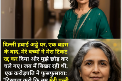 मेरे बच्चों ने मुझे दिल्ली हवाई अड्डे पर छोड़ दिया। एक करोड़पति ने फुसफुसाया: “वे पछताएँगे”