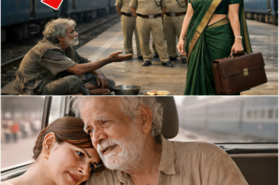 बेटी DM. बनकर घर लौट रही थी… बूढ़ा बाप रेलवे स्टेशन पर भीख मांगता हुआ मिला… फिर आगे जो हुआ…