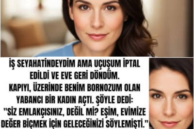 UÇUŞ İPTAL OLUNCA EVE ERKEN DÖNDÜM, KAPIYI BENİM BORNOZUMLA AÇAN KADIN BENİ EMLAKÇI SANDI!