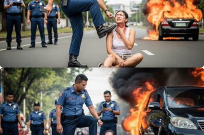 Sinipa hanggang bumagsak!!! Pulis arogante sinunog ang sasakyan dahil ayaw magbayad!