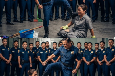 Aroganteng pulis sinipa ang babaeng janitor sa publiko‼️ Undercover intel pala siya!
