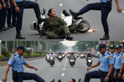 Pulis arogante sinipa ang motor ng babaeng espesyal sa publiko, pero malas siya, siya pala iyon.