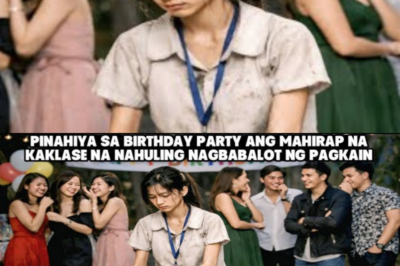PINAHIYA SA BIRTHDAY PARTY ANG MAHIRAP NA KAKLASE NA NAHULING NAGBABALOT NG PAGKAIN, NAGBAGO LAHAT