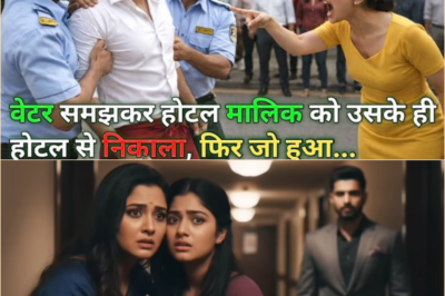 जब एक करोड़पति होटल मालिक को घमंडी मैनेजर लड़की ने वेटर समझकर होटल से निकाला, फिर जो हुआ…