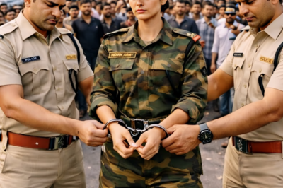 “आर्मी मैडम को आम लड़की समझकर हथकड़ी… सिर्फ 5 मिनट में पूरा थाना काँप उठा!”Hindi