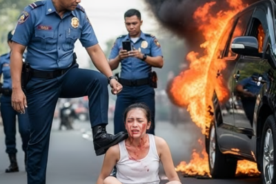 Sinipa hanggang bumagsak!!! Pulis arogante sinunog ang sasakyan dahil ayaw magbayad!