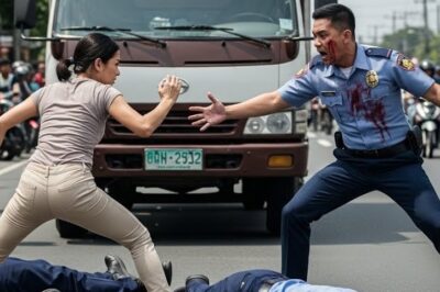 Sawang-sawa na ang Truck Driver sa reckless escort! Bugbog sarado ang aroganteng pulis sa dalaga