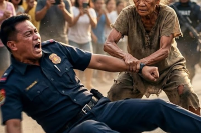 “Pulis Binuhusan ng Tubig ang Pulubi, GULAT SILA—Heneral Pala ang Anak! Isang Gabi ng Pangmamaliit, Binulgar ang Lihim ng Dangal, Nilampaso ang Abuso, At Binago ang Laro ng Respeto sa Kalsada!”