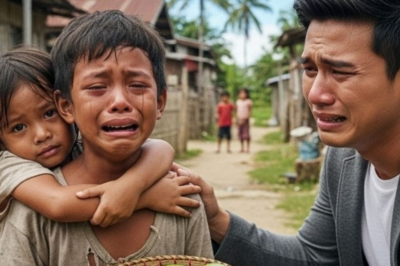 “Batang Tindera ng Mangga at Kapatid, Nakaharap ang Milyonaryo – Dokumento Nagpaiyak”