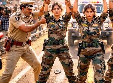 “जब तीन आर्मी लड़कियों को पुलिस ने हथकड़ी लगाई… पूरा सिस्टम हिल गया!”