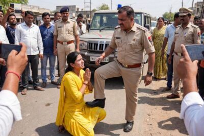 “दरोगा ने सोचा साधारण महिला… IPS नंदिता ने दिखाया असली दम!”