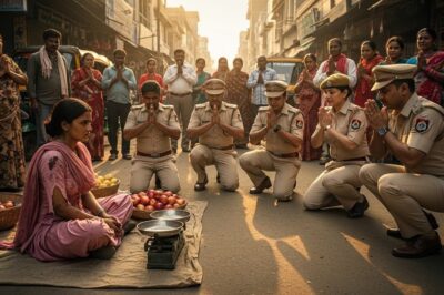 आखिर क्यों बड़े बड़े पुलिस अफसर सेब बेचने वाली लड़की की आगे हाथ जोड़ने लगे….