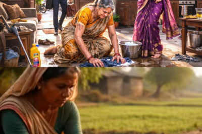 जब बेटे ने मां को फर्श पर काम करते देखा… बहू की सच्चाई सुनकर पैरों तले जमीन खिसक गई 