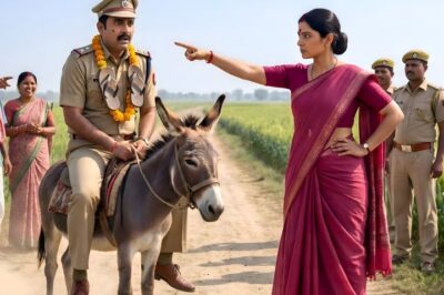 एक अकेली गांव की महिला दरोगा पर भारी पड़ गई।।