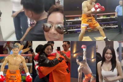 Emman Bacosa Na-SHOCK ng Dumating si Jillian Ward at Nanuod sa LABAN! Emman Bacosa Boxing Fight
