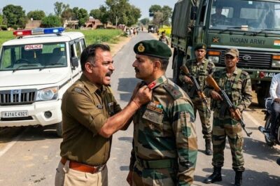 दरोगा को आर्मी के कर्नल का कॉलर पकड़ना पड़ा भारी।।