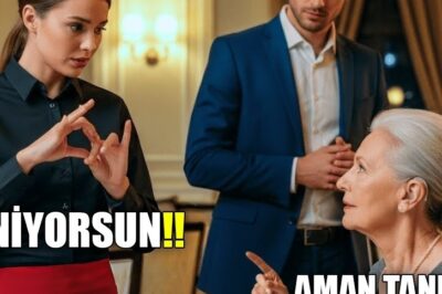 “Çekingen garson milyarderin sağır annesiyle işaret diliyle konuştu.”