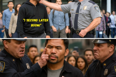 Pamagat: “Binangga ni Pulis ang Pisngi ni Manny Pacquiao — Isang Segundo Mamaya, Nasa Lupa Sila!”