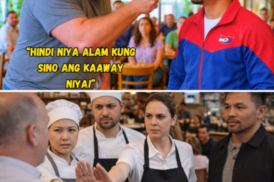 “SINUBUKAN NIYANG HAMUNIN ANG MALIIT NA LALAKI SA RESTAURANT — ISANG SUNTOK LANG, NAGBAGO ANG BUHAY NIYA! HINDI NIYA ALAM… SI MANNY PACQUIAO NA PALA ‘YON!” 