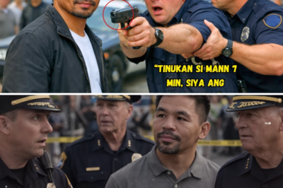 “BINUNUTAN NG BARIL SI Manny Pacquiao—PAGKALIPAS NG 7 MINUTO, ANG PULIS MISMO ANG NAARESTO SA HARAP NG LAHAT!”
