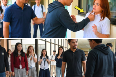 “HALLWAY HORROR NA NAUWI SA BANGUNGOT NG BULLY: ANAK NI Manny Pacquiao SINAKAL SA LOOB NG PAARALAN—PAGDATING NG AMA, ISANG IGNAP NA NAGPATIGIL SA LAHAT!”