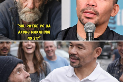 “Lalaki na Walang Tirahan Humiling Kay Manny Pacquiao ng ‘$1’ — Ang Kanyang Sagot, Nakakagulat….”
