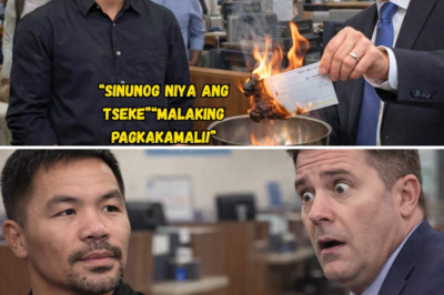 “Sinunog ng Bank Manager ang Tseke ni Manny Pacquiao — Ilang Segundo Lang, Nagsisi Siya…”